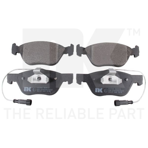Bremsbelagsatz, Scheibenbremse NK 222340 f&uuml;r ALFA ROMEO FIAT LANCIA, Vorderachse