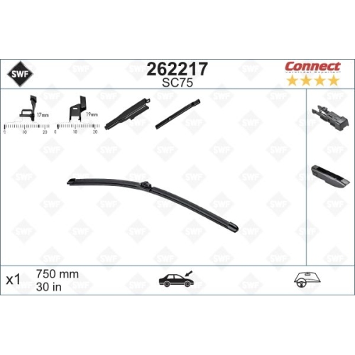 SWF Connect Front (x1) 750mm SC75 Wischerblatt 262217
