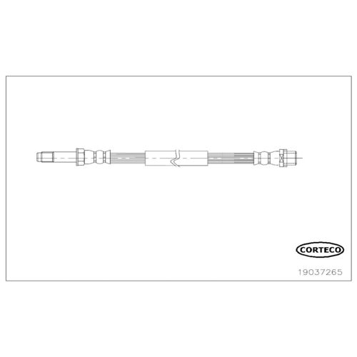 Bremsschlauch CORTECO 19037265 f&uuml;r MERCEDES-BENZ, Hinterachse