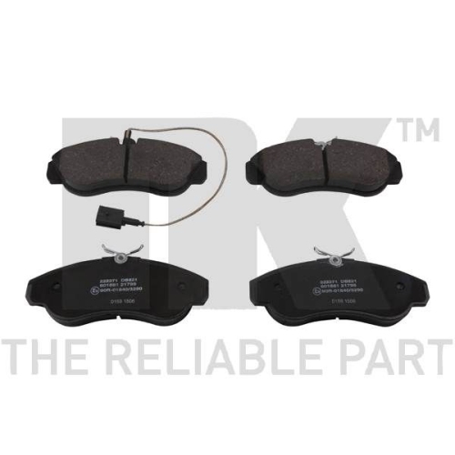 Bremsbelagsatz, Scheibenbremse NK 222371 f&uuml;r CITRO&Euml;N FIAT PEUGEOT, Vorderachse