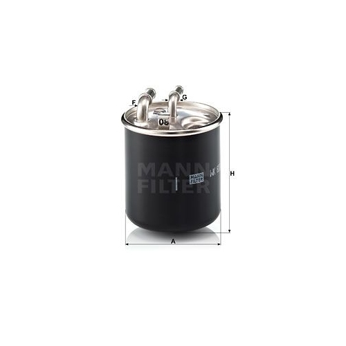 Kraftstofffilter MANN-FILTER WK 820/2 x f&uuml;r MERCEDES-BENZ