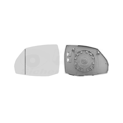 Spiegelglas, Au&szlig;enspiegel VAN WEZEL 0386837 * HAGUS * f&uuml;r AUDI, links