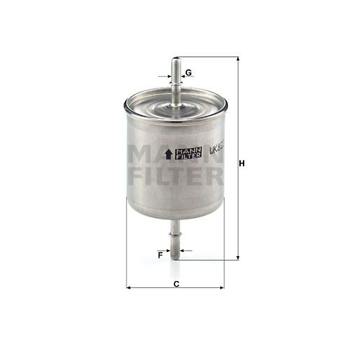 Kraftstofffilter MANN-FILTER WK 822/2 f&uuml;r VOLVO