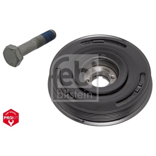 Febi Bilstein 33782 Riemenscheibe (entkoppelt) f&uuml;r Kurbelwelle, mit Schraube , 1 St&uuml;ck