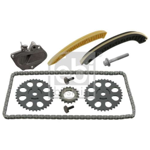 Febi Bilstein 1x 30607 Steuerkettensatz f&uuml;r Nockenwelle mit Gleitschienen & Kettenspanner