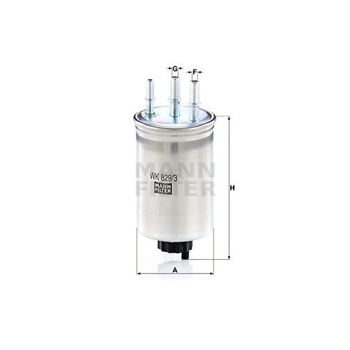 Kraftstofffilter MANN-FILTER WK 829/3 f&uuml;r FORD JAGUAR SSANGYONG TATA