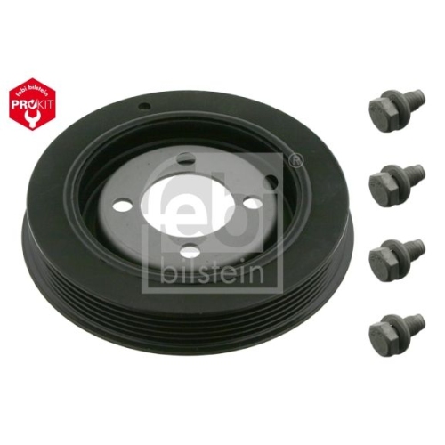 Febi Bilstein 33787 Riemenscheibe (entkoppelt) f&uuml;r Kurbelwelle, mit Schrauben , 1 St&uuml;ck