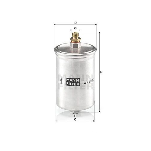 Kraftstofffilter MANN-FILTER WK 830/3 f&uuml;r MERCEDES-BENZ RENAULT TRUCKS