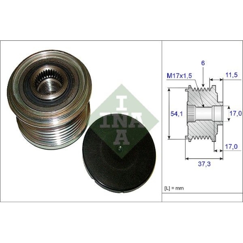 Generatorfreilauf INA 535 0149 10 f&uuml;r FIAT OPEL PEUGEOT