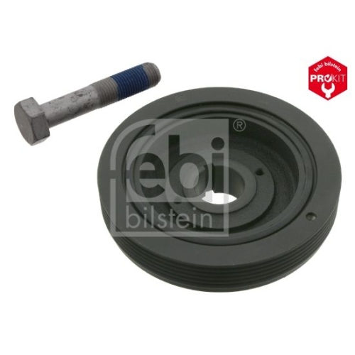 Febi Bilstein 33789 Riemenscheibe (entkoppelt) f&uuml;r Kurbelwelle, mit Schraube , 1 St&uuml;ck
