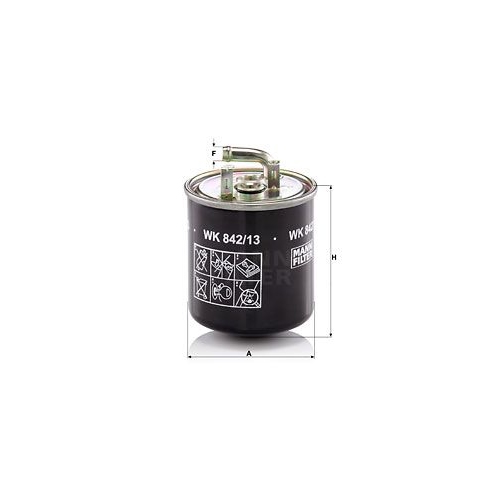 Kraftstofffilter MANN-FILTER WK 842/13 f&uuml;r MERCEDES-BENZ