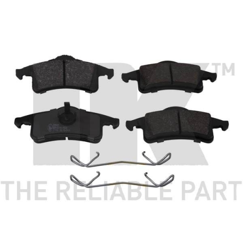 Bremsbelagsatz, Scheibenbremse NK 229323 f&uuml;r JEEP, Hinterachse