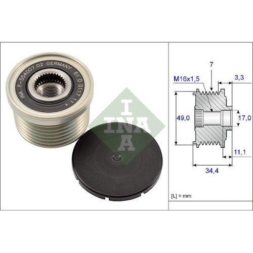Generatorfreilauf INA 535 0164 10 f&uuml;r BMW
