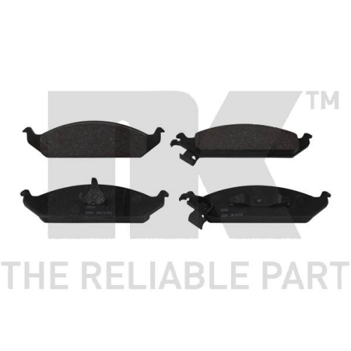 Bremsbelagsatz, Scheibenbremse NK 229324 f&uuml;r CHRYSLER DODGE, Vorderachse