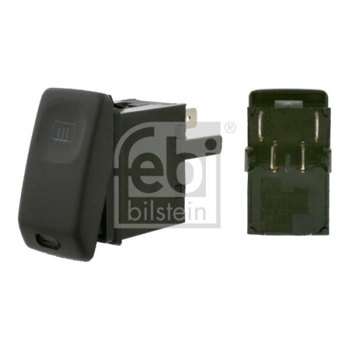Febi Bilstein 15628 Schalter f&uuml;r Heckscheibenheizung , 1 St&uuml;ck, schwarz