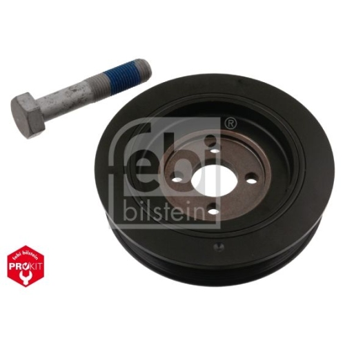 Febi Bilstein 33794 Riemenscheibe (entkoppelt) f&uuml;r Kurbelwelle, mit Schraube , 1 St&uuml;ck