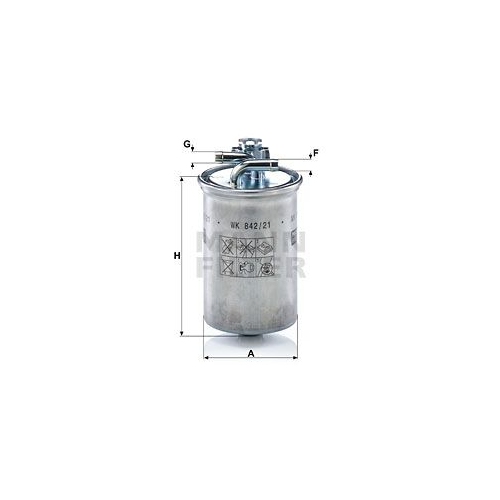 Kraftstofffilter MANN-FILTER WK 842/21 x f&uuml;r VAG