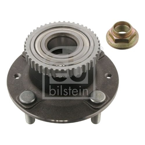 Febi Bilstein 31565 Radlagersatz mit Radnabe, ABS-Impulsring und Achsmutter , 1 St&uuml;ck