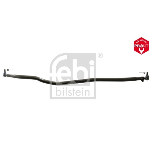 Febi Bilstein 45809 Lenkstange mit Kronenmuttern und Splinten, vom Lenkgetriebe zur 2. Vorderachse , 1 St&uuml;ck