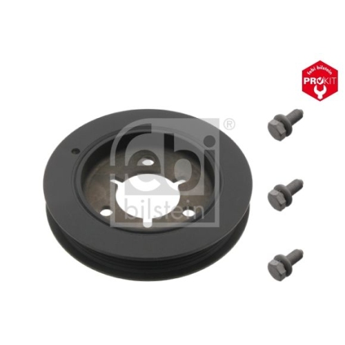 Febi Bilstein 33796 Riemenscheibe (entkoppelt) f&uuml;r Kurbelwelle, mit Schrauben , 1 St&uuml;ck