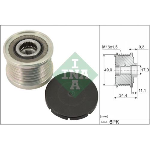 Generatorfreilauf INA 535 0075 10 f&uuml;r BMW STEYR MINI