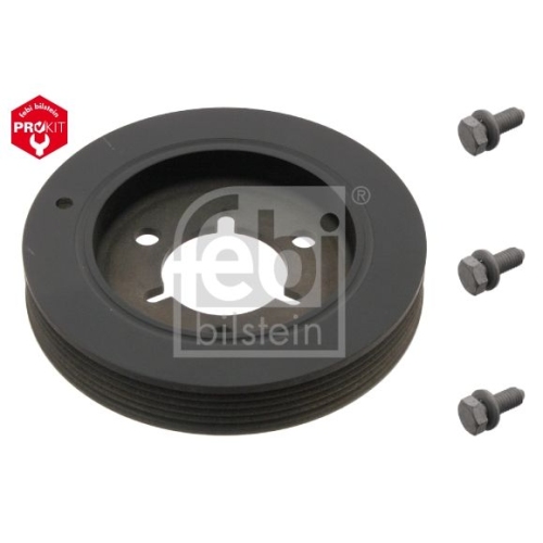 Febi Bilstein 33797 Riemenscheibe (entkoppelt) f&uuml;r Kurbelwelle, mit Schrauben , 1 St&uuml;ck