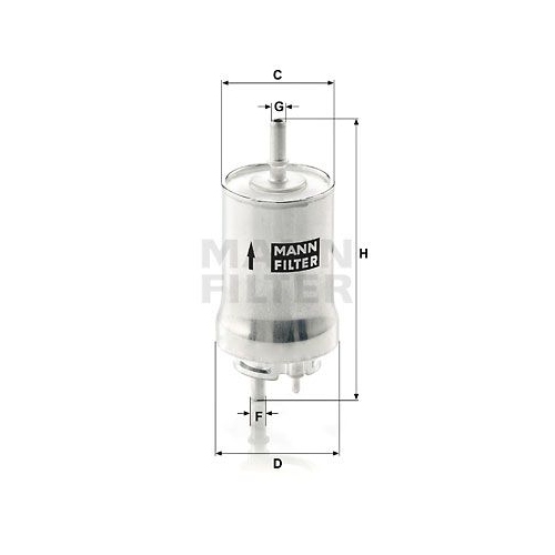 Kraftstofffilter MANN-FILTER WK 59 x f&uuml;r VAG