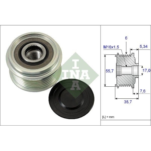 Generatorfreilauf INA 535 0077 10 f&uuml;r MERCEDES-BENZ OPEL VAUXHALL CHEVROLET