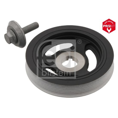 Febi Bilstein 33798 Riemenscheibe (entkoppelt) f&uuml;r Kurbelwelle, mit Schraube , 1 St&uuml;ck