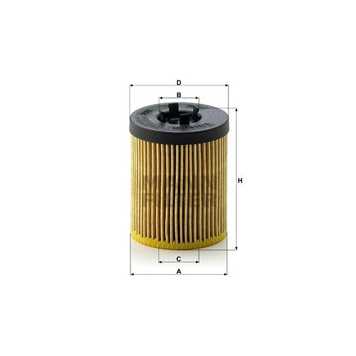 &Ouml;lfilter MANN-FILTER HU 611/1 x f&uuml;r OPEL GENERAL MOTORS CADILLAC SATURN