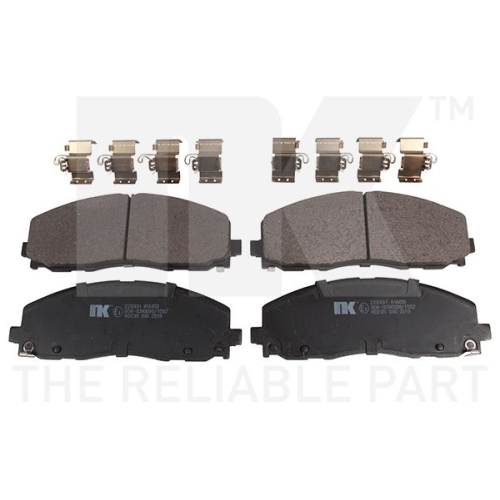 Bremsbelagsatz, Scheibenbremse NK 229331 f&uuml;r CHRYSLER DODGE FIAT LANCIA