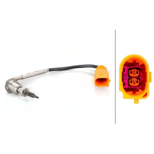 Sensor, Abgastemperatur HELLA 6PT 014 494-851 f&uuml;r VW