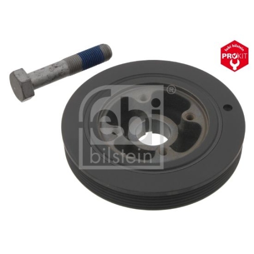 Febi Bilstein 33799 Riemenscheibe (entkoppelt) f&uuml;r Kurbelwelle, mit Schraube , 1 St&uuml;ck