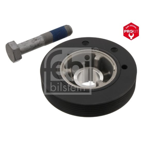 Febi Bilstein 33800 Riemenscheibe (entkoppelt) f&uuml;r Kurbelwelle, mit Schraube , 1 St&uuml;ck