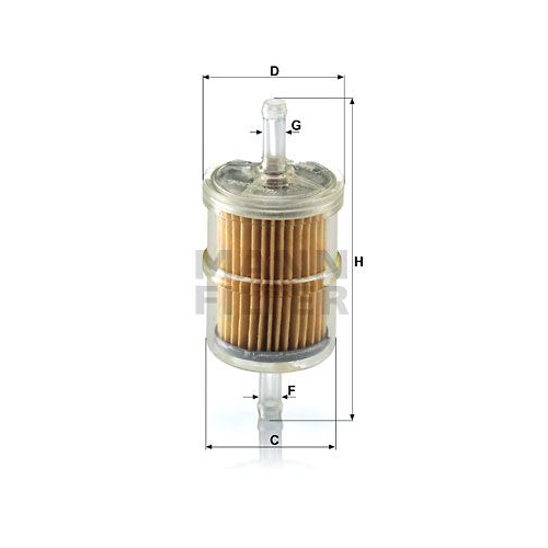 Kraftstofffilter MANN-FILTER WK 42/2 f&uuml;r LADA RENAULT SANTANA VAG LIGIER AMMANN
