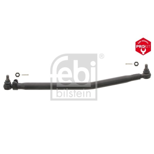 Febi Bilstein 35459 Lenkstange mit Kronenmuttern und Splinten, vom Lenkgetriebe zur 1. Vorderachse , 1 St&uuml;ck