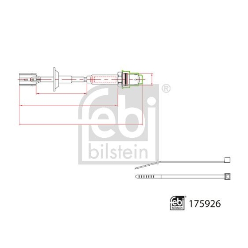Lambdasonde FEBI BILSTEIN 175926 f&uuml;r TOYOTA, vorne rechts
