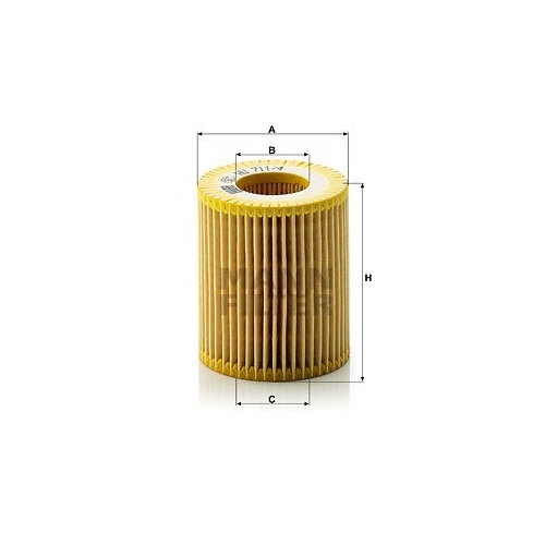 &Ouml;lfilter MANN-FILTER HU 711/4 x f&uuml;r FIAT OPEL SUZUKI GENERAL MOTORS