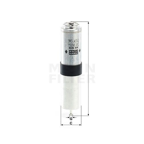 Kraftstofffilter MANN-FILTER WK 5010 z f&uuml;r BMW
