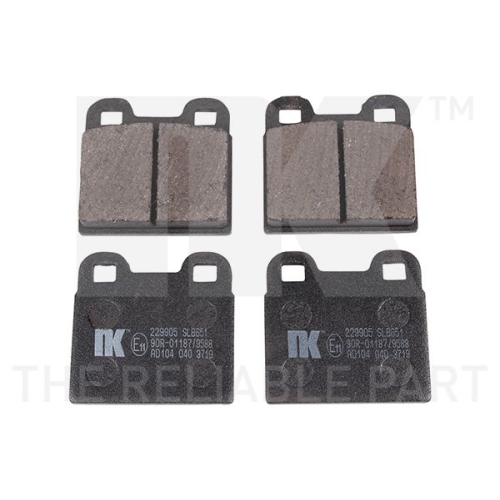 Bremsbelagsatz, Scheibenbremse NK 229905 f&uuml;r ALFA ROMEO AUDI PORSCHE SAAB SEAT