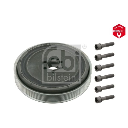 Febi Bilstein 33812 Riemenscheibe (entkoppelt) f&uuml;r Kurbelwelle, mit Schrauben , 1 St&uuml;ck