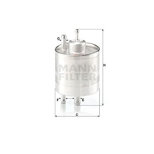 Kraftstofffilter MANN-FILTER WK 711/1 f&uuml;r MERCEDES-BENZ