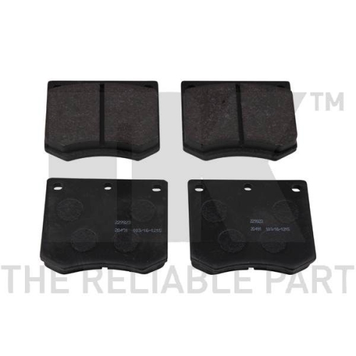 Bremsbelagsatz, Scheibenbremse NK 229923 f&uuml;r FORD ROVER HYUNDAI, Vorderachse