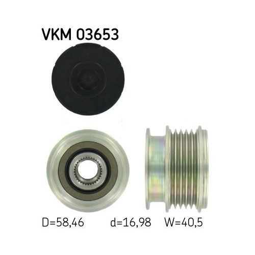 Generatorfreilauf SKF VKM 03653 f&uuml;r VOLVO