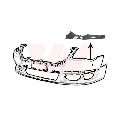 Halter, Sto&szlig;f&auml;nger VAN WEZEL 5839563 ** Equipart ** f&uuml;r VW, vorne links