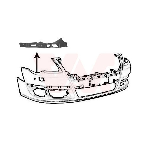 Halter, Sto&szlig;f&auml;nger VAN WEZEL 5839564 ** Equipart ** f&uuml;r VW, vorne rechts