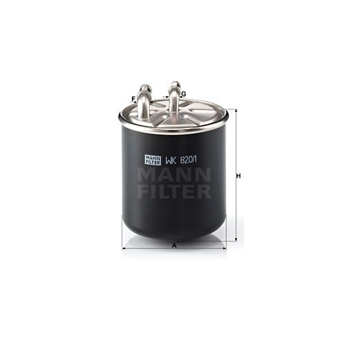 Kraftstofffilter MANN-FILTER WK 820/1 f&uuml;r CHRYSLER FIAT MERCEDES-BENZ