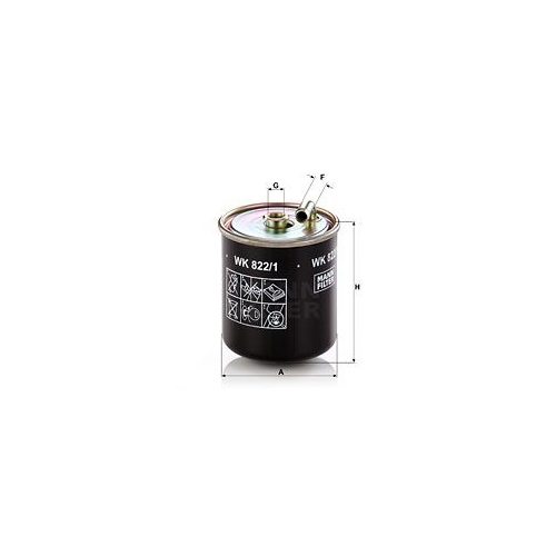 Kraftstofffilter MANN-FILTER WK 822/1 f&uuml;r MERCEDES-BENZ