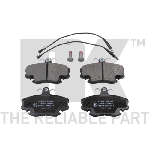 Bremsbelagsatz, Scheibenbremse NK 229957 f&uuml;r LADA PEUGEOT RENAULT DACIA ALPINE