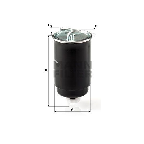 Kraftstofffilter MANN-FILTER WK 842/3 f&uuml;r FORD HONDA ROVER VAG BOMAG KUBOTA